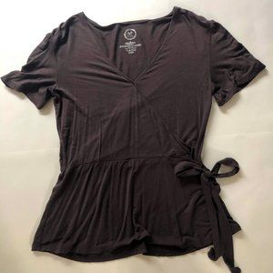 Womens blouse Blouse Cross Body Tie